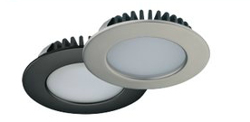 AB-G 3,2W  Upotettava LED Kaluste valaisin.  Suosittu malli halogen lampun tilalle (kauluksilla pinta asennettava)